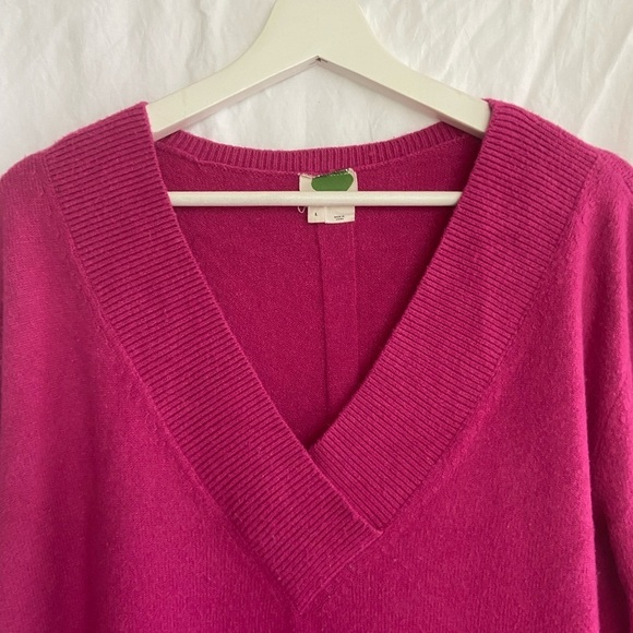 Anthropologie Pink Crew Neck Sweater - Picture 2 of 11